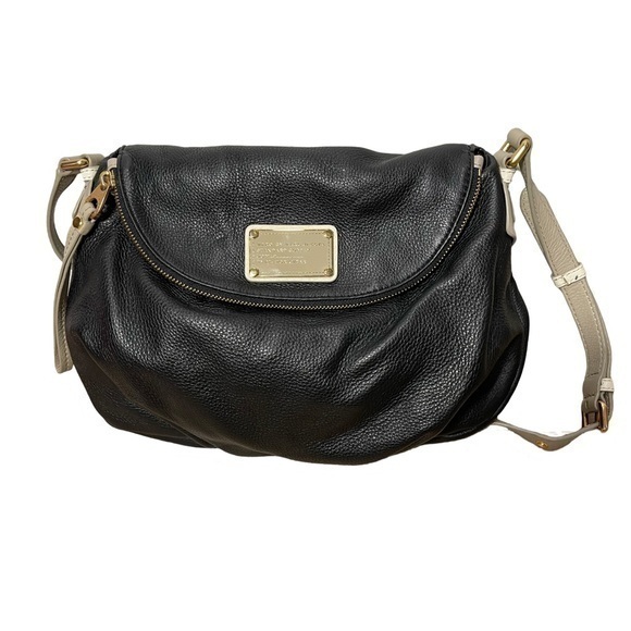 MARC BY MARC JACOBS Leather Crossbody Bag Black/Tan